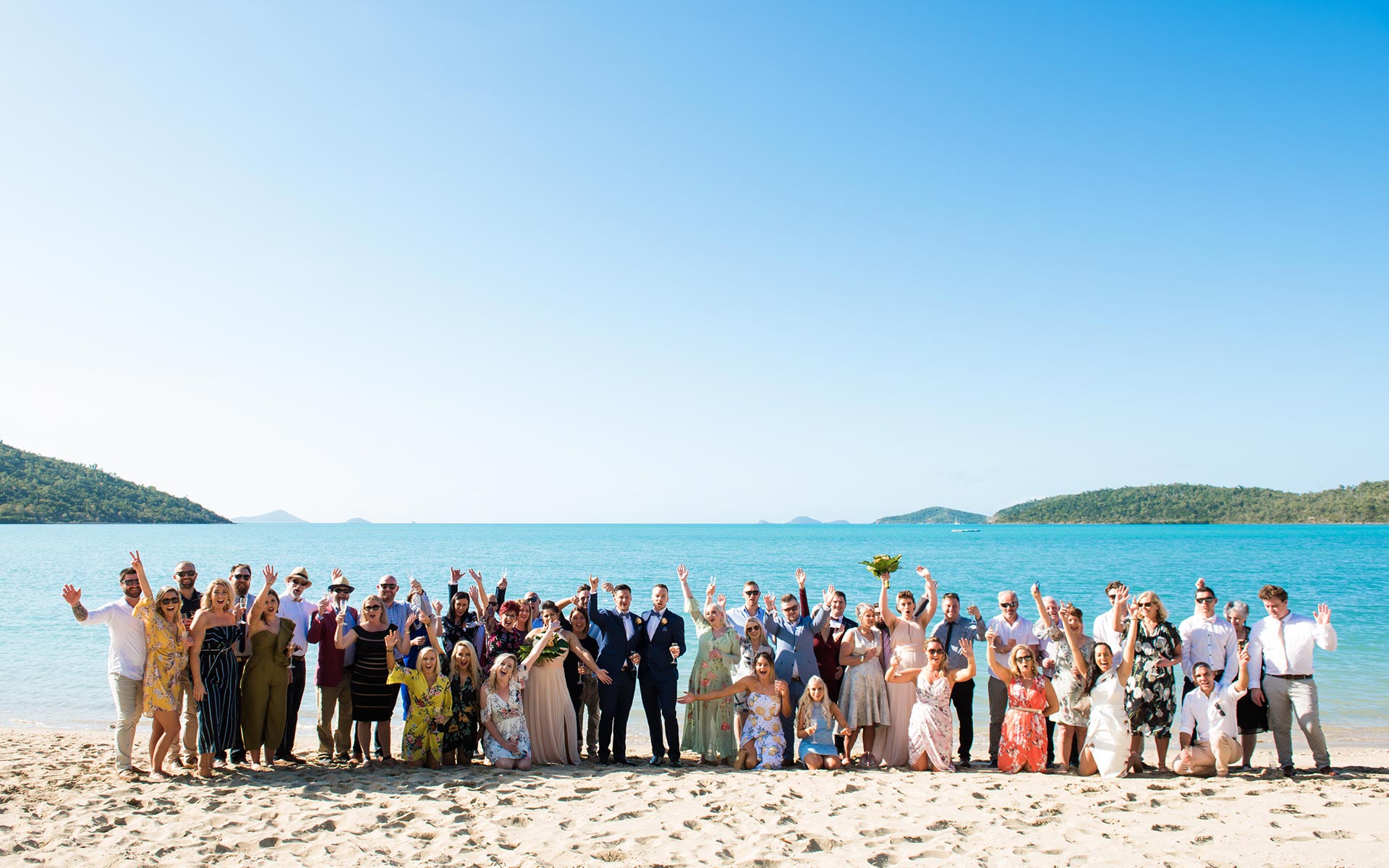 beach wedding whitsundays